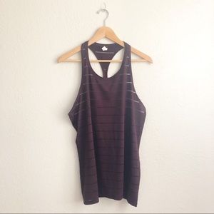 Athleta Stripe Mesh Chi Tank